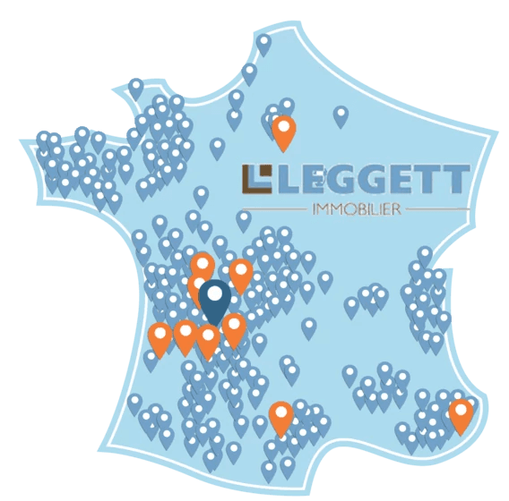 Carte de France implantations Leggett Immobilier